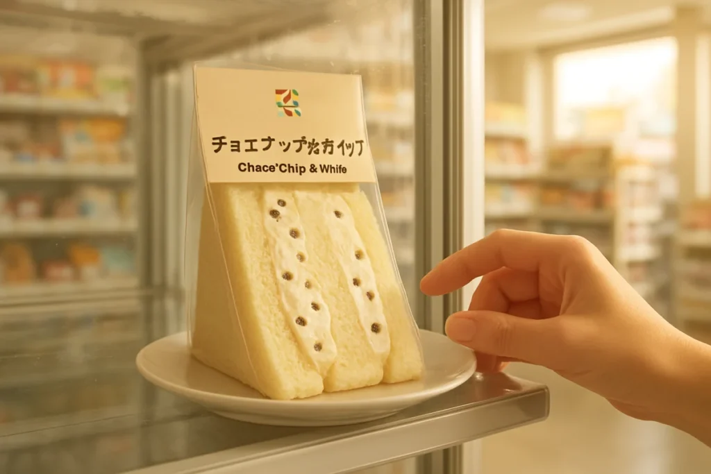 セブン-イレブンのショーケースに並ぶ新発売スイーツ